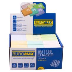 Ластик Buromax прямоугольная PASTEL 29х19,6х10 мм Фото 1