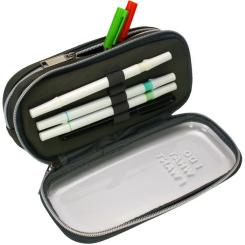 Пенал Cool For School 2 відділення Сірий Фото 1