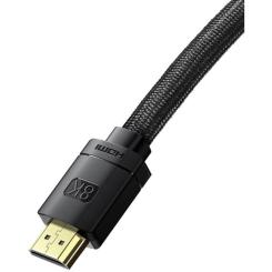 Кабель мультимедийный Baseus HDMI M to HDMI M 3.0m V2.1 Фото 1