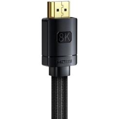Кабель мультимедийный Baseus HDMI M to HDMI M 3.0m V2.1 Фото 3