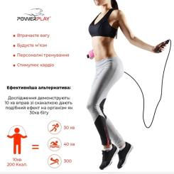Скакалка PowerPlay 4202 швидкісна Бірюзова Фото 9