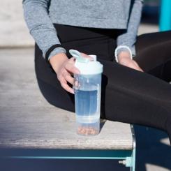 Шейкер спортивный SmartShake Slim 500ml Pure White Фото 2