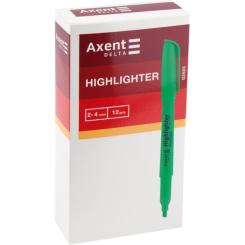 Маркер Axent Highlighter 2-4 мм клиновидный желтый Фото 1