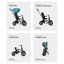 Детский велосипед QPlay Rito Rubber Black складаний триколісний Фото 4