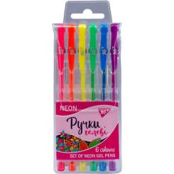 Ручка гелевая Yes Neon набор 6 шт Фото