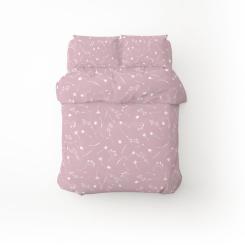 Постельное белье Home Line Васильки лилово-серый бязь полуторный Фото