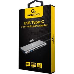 Концентратор Cablexpert USB-C 3-in-1 Фото 2