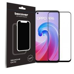 Стекло защитное BeCover Oppo A96 Black Фото