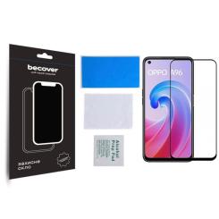 Стекло защитное BeCover Oppo A96 Black Фото 2