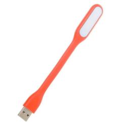 Лампа USB Optima LED, гнучка, помаранчевий Фото
