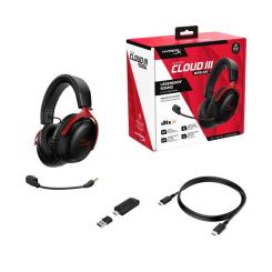 Наушники HyperX Cloud III Wireless Black-Red Фото 7