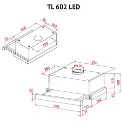 Вытяжка кухонная Perfelli TL 602 I LED Фото 11