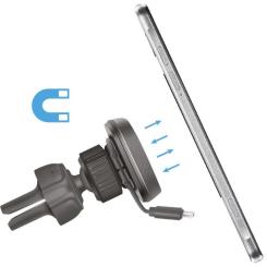 Универсальный автодержатель Defender CH-129 магнит, на решетку вентиляции Фото 7