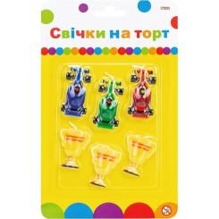 Свеча Maxi Гонки 6 шт на торт Фото