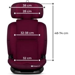 Автокресло Kinderkraft Oneto3 i-Size Cherry Pearl (KCONE300RED0000) Фото 11