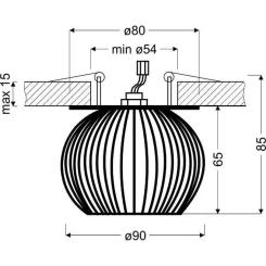 Светильник точечный Candellux 2284170 SK-93 Фото 1