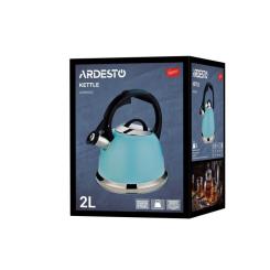 Чайник Ardesto Gemini 2 л Блакитний Тіффані Фото 7