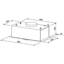 Вытяжка кухонная Jantar BILT 650 LED 52 WH Фото 10
