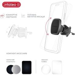 Универсальный автодержатель Intaleo CM05GG 6xN52 Black Фото 3