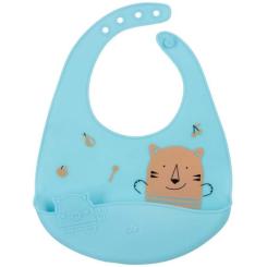 Нагрудничек Bebe Confort Domino силиконовый мягкий Фото