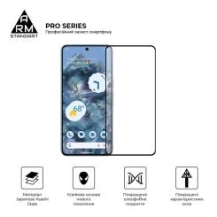 Стекло защитное Armorstandart Pro Google Pixel 8 Black Фото 1