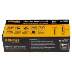 Гвозди Sigma планочные 38x1.25x1мм для пневмостеплера 5000шт Фото 3