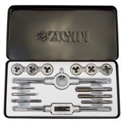 Набор метчиков и плашек Sigma 14 предм., металевий кейс Фото 2