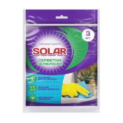 Салфетки для уборки Solar Household Целюлозні вологопоглинаючі 3 шт. Фото