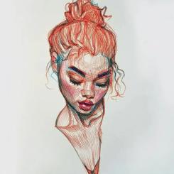 Лайнер Sakura Pigma Micron (0.5) 0,45 мм Красный Фото 2