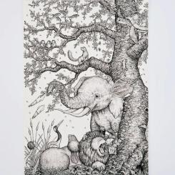 Лайнер Sakura Pigma Micron (0.5) 0,45 мм Красный Фото 4