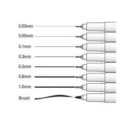 Лайнер Marvy Мульти-лайнер 4600-S 0.6мм, черный Фото 1