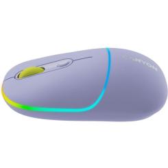 Мышка Canyon MW-22 Dual Band RGB Wireless Mountain Lavender Фото 1