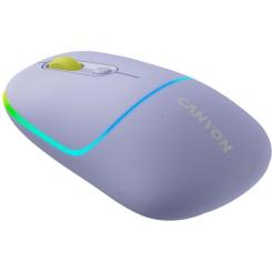 Мышка Canyon MW-22 Dual Band RGB Wireless Mountain Lavender Фото 4