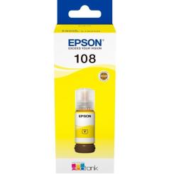 Контейнер с чернилами Epson 108 EcoTank L8050/L18050 yellow Фото 1