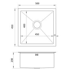 Мойка кухонная Nett NS-5045 Фото 4