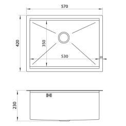 Мойка кухонная Nett NS-5742 Фото 4
