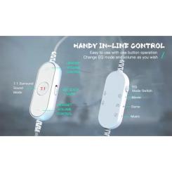 Наушники Fifine H6 RGB 7.1 White Фото 11