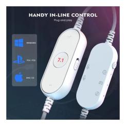 Наушники Fifine H6 RGB 7.1 White Фото 4