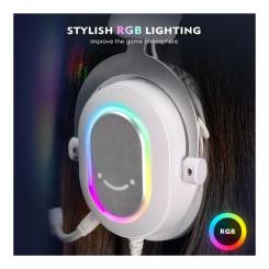 Наушники Fifine H6 RGB 7.1 White Фото 8