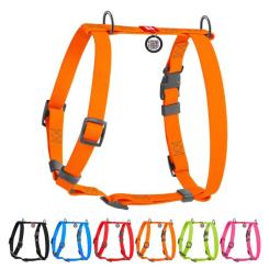 Шлей для собак WAUDOG Waterproof Н-образная анатомическая М оранжевая Фото