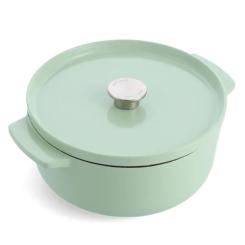 Кастрюля KitchenAid чавунна з кришкою 3,3 л Фісташкова Фото
