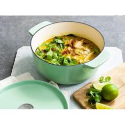 Кастрюля KitchenAid чавунна з кришкою 3,3 л Фісташкова Фото 7