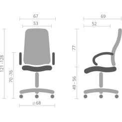 Офисное кресло Аклас Монсан Чорний Фото 5
