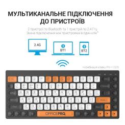 Клавиатура OfficePro SK955B Wireless/Bluetooth Black Фото 11