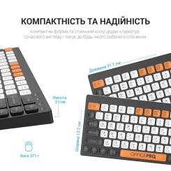 Клавиатура OfficePro SK955B Wireless/Bluetooth Black Фото 4