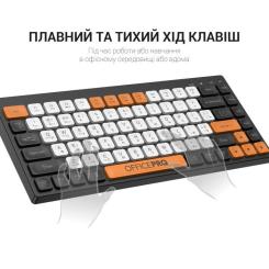 Клавиатура OfficePro SK955B Wireless/Bluetooth Black Фото 5