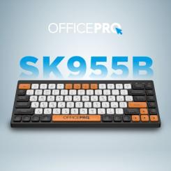 Клавиатура OfficePro SK955B Wireless/Bluetooth Black Фото 7