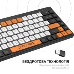 Клавиатура OfficePro SK955B Wireless/Bluetooth Black Фото 8
