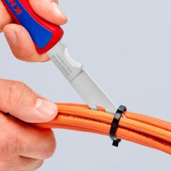 Нож монтажный KNIPEX электрика складной Фото 4
