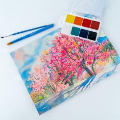 Акварельные краски Kite Classic, 8 цветов Фото 2